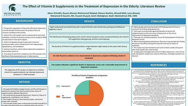 The Effect of Vitamin D Supplements in the Treatment of Depression in the Elderly: Literature Review