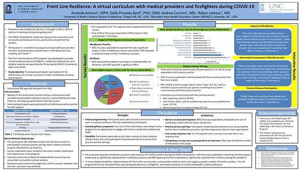 Front Line Resilience: A virtual curriculum with medical providers and firefighters during COVID-19