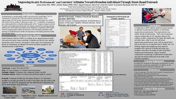 Improving Health Professionals' and Learners' Attitudes Towards Homeless Individuals Through Street-Based Outreach