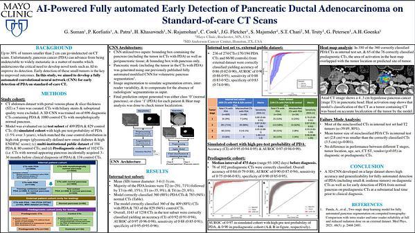 AI-Powered Fully automated Early Detection of Pancreatic Ductal Adenocarcinoma on Standard-of-care CT Scans.