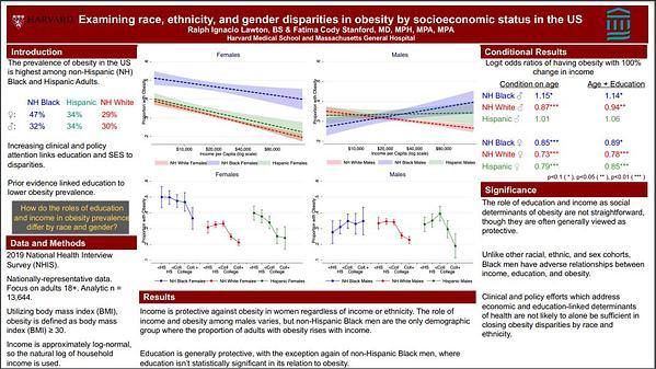 Examining race, ethnicity, and gender disparities in obesity by socioeconomic status in the United States