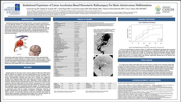 Institutional Experience of Linear Accelerator-Based Stereotactic Radiosurgery For Brain Arteriovenous Malformations 
