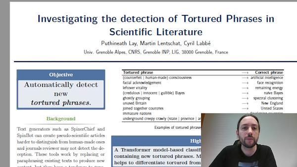 Investigating the detection of Tortured Phrases in Scientific Literature