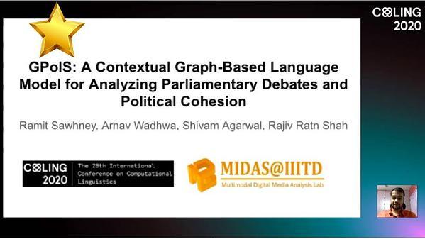 GPolS: A Contextual Graph-Based Language Model for Analyzing Parliamentary Debates and Political Cohesion