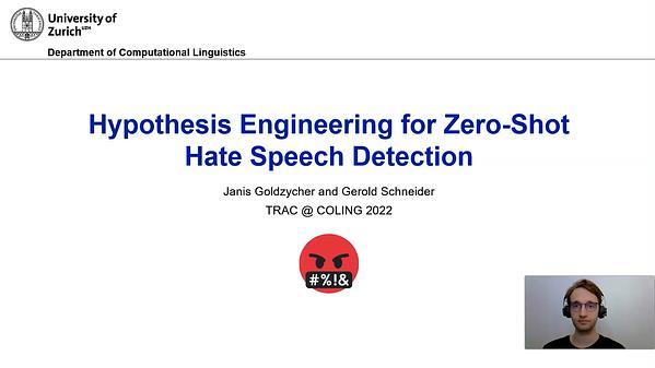 Hypothesis Engineering for Zero-Shot and Few-Shot Hate Speech Detection
