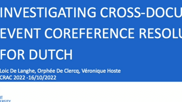 Investigating Cross-Document Event Coreference for Dutch