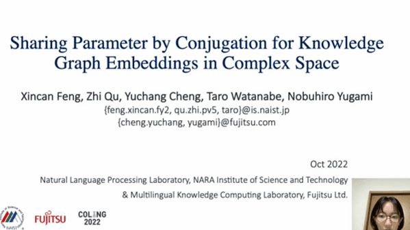 Sharing Parameter by Conjugation for Knowledge Graph Embeddings in Complex Space