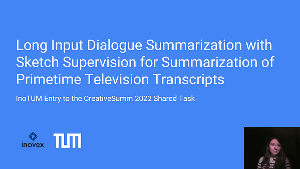 Long Input Dialogue Summarization with Sketch Supervision for Summarization of Primetime Television Transcripts