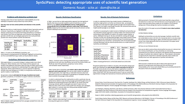 SynSciPass: detecting appropriate uses of scientific text generation