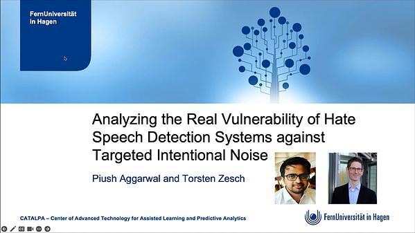 Analyzing the Real Vulnerability of Hate Speech Detection Systems against Targeted Intentional Noise