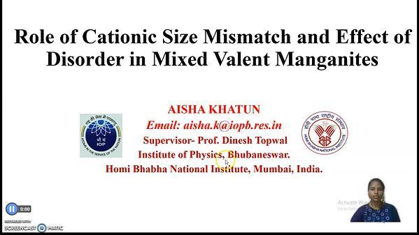 Role of Cationic Size Mismatch to Control the Effect of A site Disorder