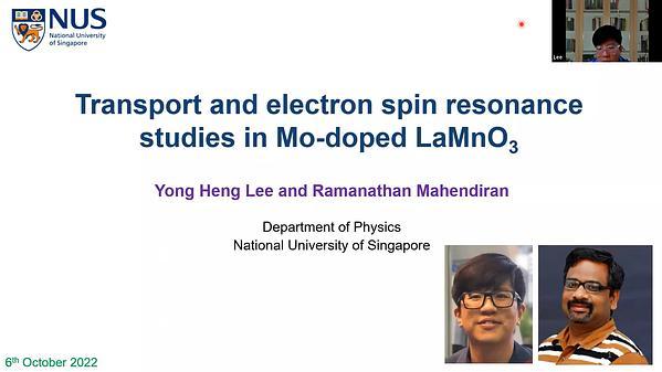 Magnetism and Electron Spin Resonance (ESR) in Mo doped LaMnO3