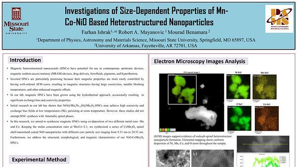 Investigations of Size Dependent Properties of Mn