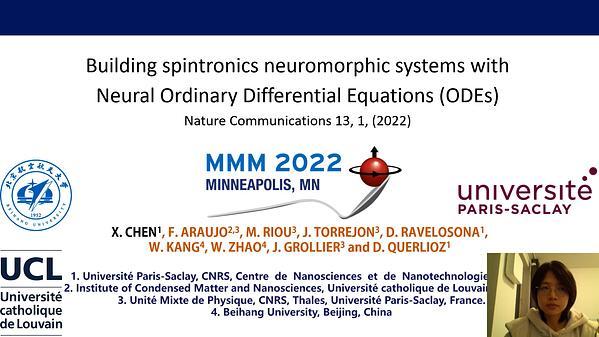Building spintronics neuromorphic systems with Neural Ordinary Differential Equations