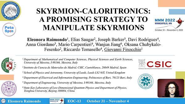 Skyrmion Caloritronics: a promising Strategy to manipulate Skyrmions