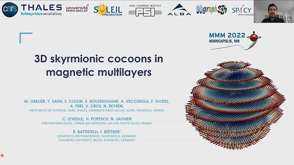 Skyrmionic 3D cocoons in magnetic multilayers