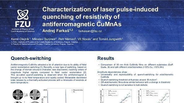 Characterization of laser pulse induced quenching of resistivity of antiferromagnetic CuMnAs