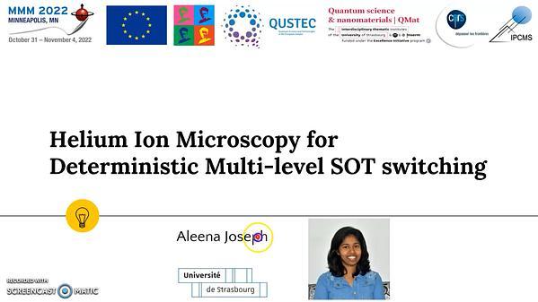 Helium Ion Microscopy for Deterministic Multi level SOT switching