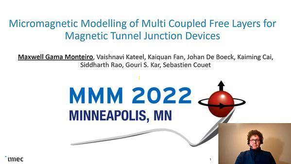 Micromagnetic Modelling of Multi Coupled Free Layers for Magnetic Tunnel Junction Devices