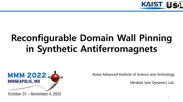 Reconfigurable domain wall pinning in synthetic antiferromagnets