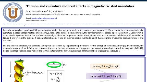 Torsion and curvature induced effects in magnetic twisted nanotubes