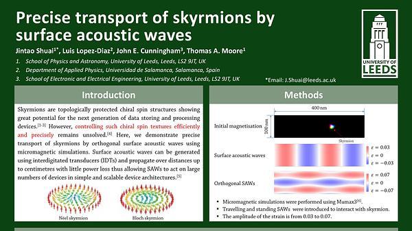 Precise Trajectory Control of Skyrmion Motion by Surface Acoustic Waves