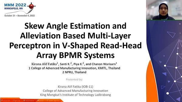Skew Angle Estimation and Alleviation Based Multi Layer Perceptron in V