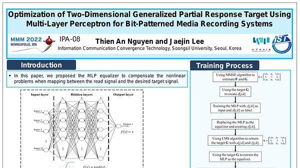 Optimization of Two Dimensional Generalized Partial Response Target Using Multi