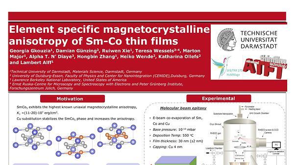 Element specific magnetocrystalline anisotropy of Sm