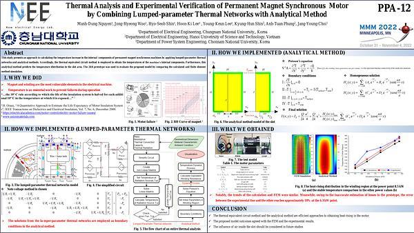 Thermal Analysis and Experimental Verification of Permanent Magnet Synchronous Motor by Combining Lumped Parameter Thermal Networks with Analytical Method