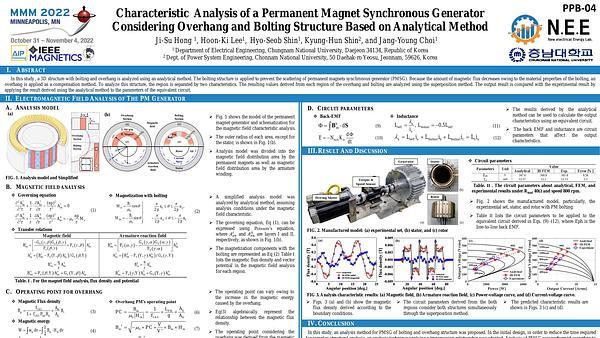 Characteristic Analysis of a Permanent Magnet Synchronous Generator Considering Overhang and Bolting Structure Based on Analytical Method