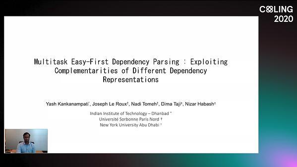 Multitask Easy-First Dependency Parsing