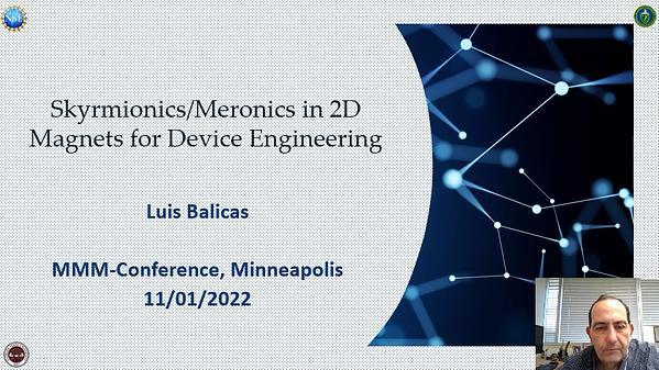 Skyrmionics/Meronics in 2D Magnets for Device Engineering