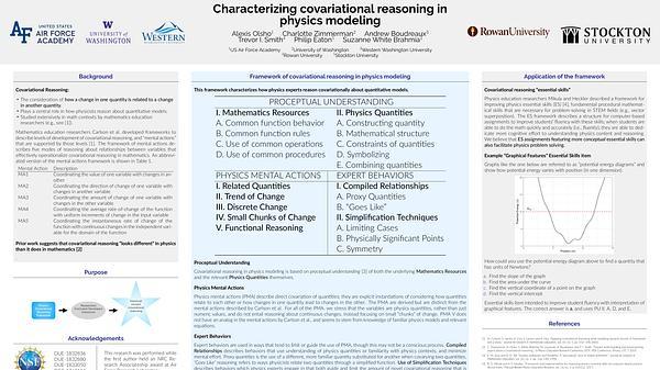 Characterizing covariational reasoning in physics modeling