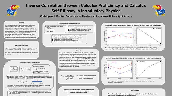 Inverse Correlation Between Calculus Proficiency and Calculus Self-Efficacy in Introductory Physics