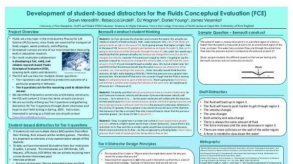 Development of student-based distractors for the Fluids Conceptual Evaluation (FCE)