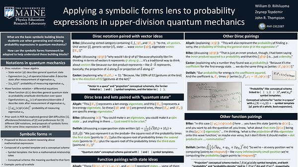 Applying a symbolic forms lens to probability expressions in upper-division quantum mechanics