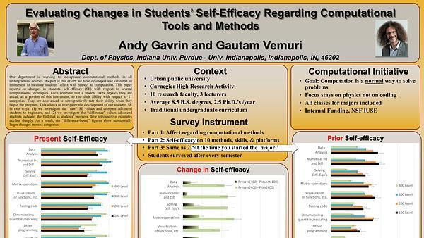 Evaluating Changes in Students’ Self-Efficacy Regarding Computational Tools and Methods