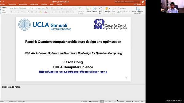 Quantum Computer architecture design and optimization - panel discussion