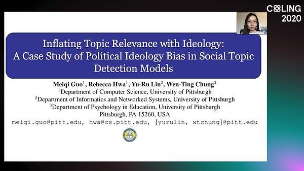 Inflating Topic Relevance with Ideology: A Case Study of Political Ideology Bias in Social Topic Detection Models