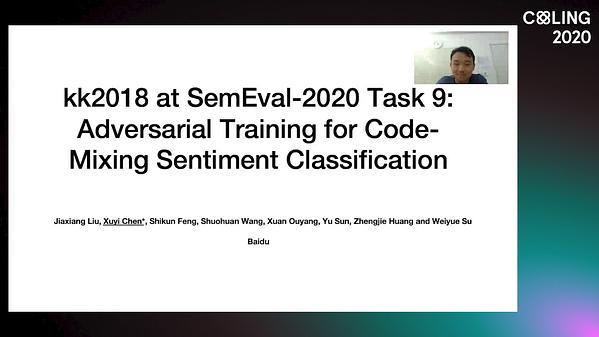 Adversarial Training for Code-Mixing Sentiment Classification
