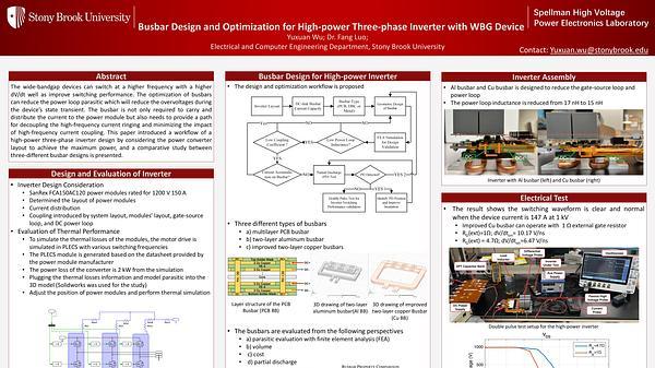 Busbar Design and Optimization for High Power Three-Phase Inverter with WBG Device
