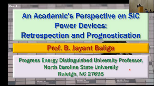 An Academic’s Perspective on SiC Power Devices: Retrospection and Prognostication