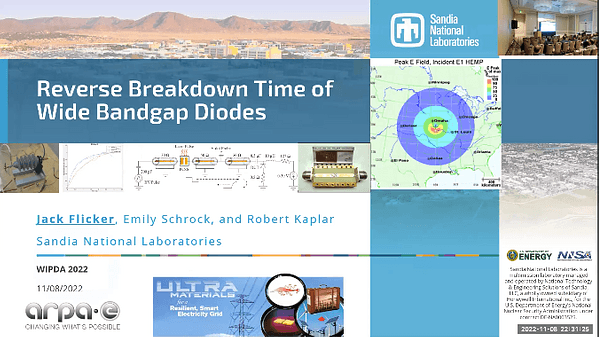 Reverse Breakdown Time of Wide Bandgap Diodes