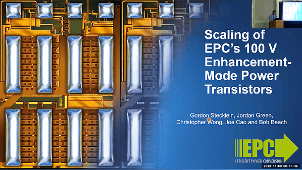 Scaling of EPC’s 100 V Enhancement-Mode Power Transistors