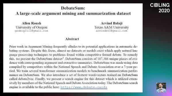 DebateSum: A large-scale argument mining and summarization dataset