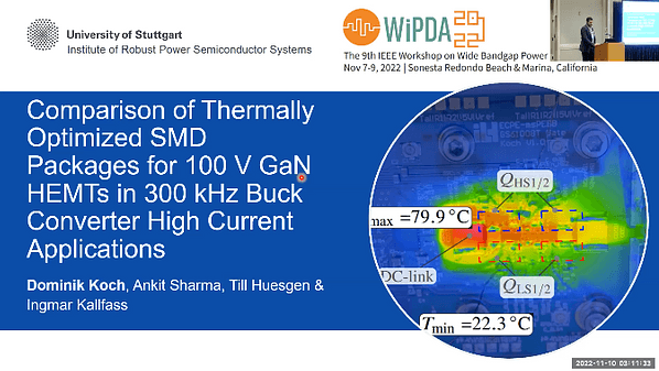 Comparison of Thermally Optimized SMD Packages for 100 V GaN HEMTs in 300 kHz Buck Converter High Current Applications