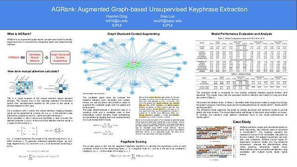 AGRank: Augmented Graph-based Unsupervised Keyphrase Extraction