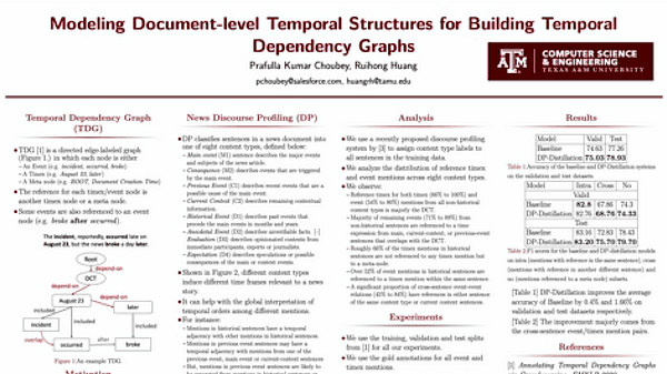Modeling Document-level Temporal Structures for Building Temporal Dependency Graph