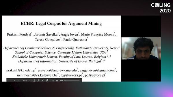 ECHR: Legal Corpus for Argument Mining